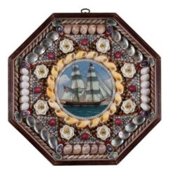 19. Ralph Cahoon Bernard Woodman Sailor’s Valentine with Clipper Ship Photo credit Kleindinst